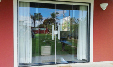 Porta de vidro para residências